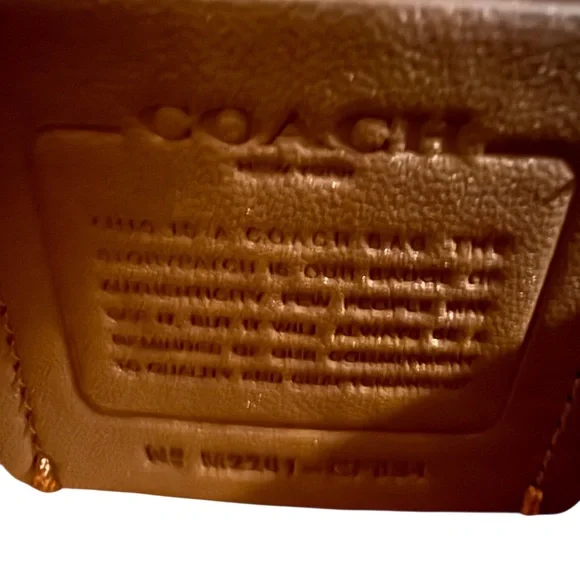 Coach Morgan Top handle Red Embossed Satchel with crossbody strap. NWT - Picture 8 of 13